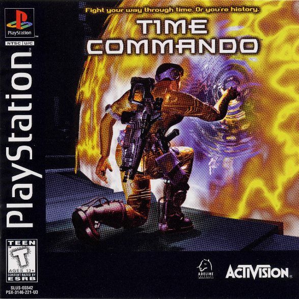 Time Commando box art for Playstation